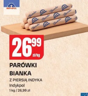 Parówki bianka z piersią indyka promocja w Chorten