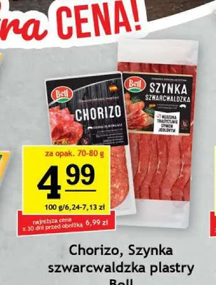 Chorizo plastry Bell promocja w Gram Market