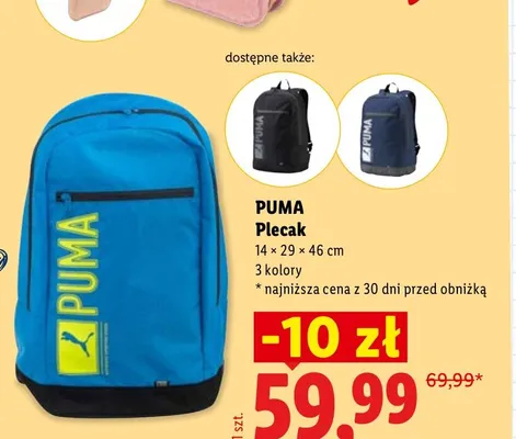Plecak Puma promocja w Lidl