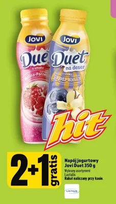 Napój jogurtowy Jovi Duet promocja w TOPAZ