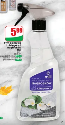 Płyn do mycia i pielęgnacji nagrobków Mill promocja w Dino