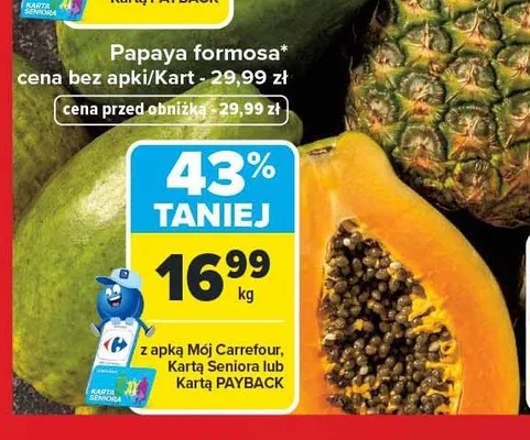 Papaya formosa promocja w Carrefour