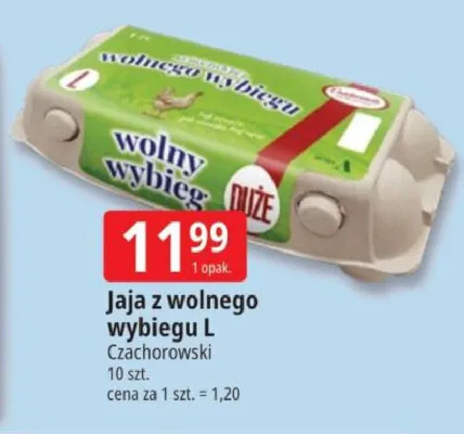 Jaja z wolnego wybiegu L Czachorowski promocja w Leclerc