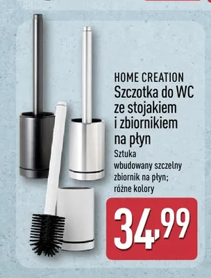 Szczotka do Wc ze stojakiem i zbiornikiem na płyn Home Creation promocja w Aldi