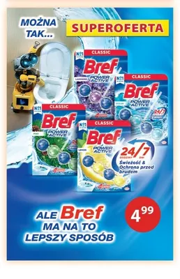 Zawieszka do WC Power Aktiv Classic Lemon Bref promocja w Drogerie Laboo