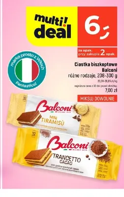 Ciastka biszkoptowe Balconi Trancetto Cacao promocja w Dealz