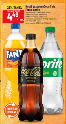 Napój gazowany Coca Cola, Fanta, Sprite wybrane rodzaje promocja w POLOmarket