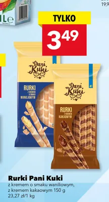 Rurki z kremem kakaowym Pani Kuki promocja w LEWIATAN
