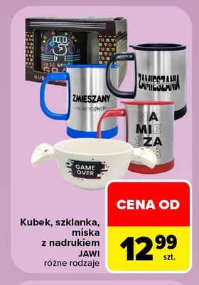 Szklanka z nadrukiem Jawi promocja w Carrefour Market