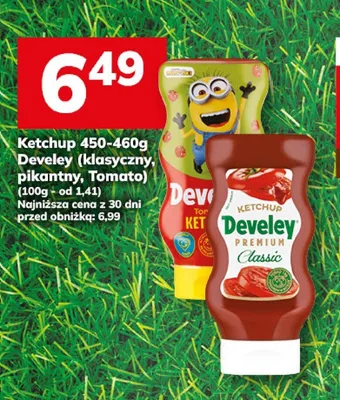 Ketchup klasyczny Develey 450-460g promocja w Hitpol
