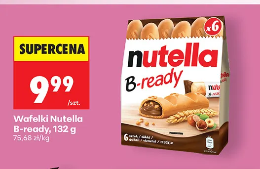 Wafelki Nutella B-ready promocja w Biedronka