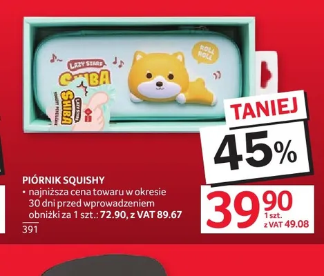 Piórnik Squishy promocja w Selgros