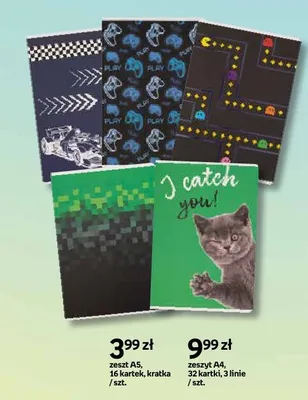 Zeszyt A5 16 kartek kratka promocja w Empik