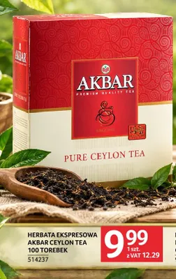Herbata ekspresowa Akbar Ceylon Tea promocja w Selgros