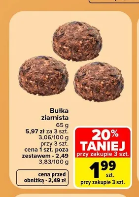 Bułka ziarnista promocja w Carrefour