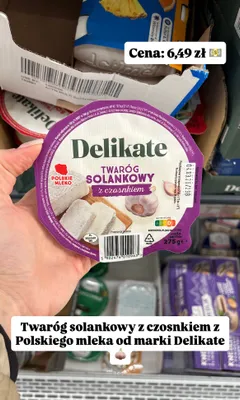 Twaróg solankowy z czosnkiem promocja w Biedronka