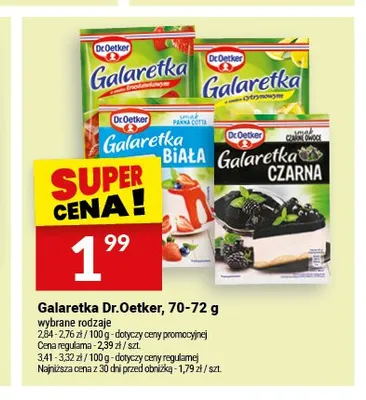 Galaretka truskawkowa Dr. Oetker promocja w Twój Market