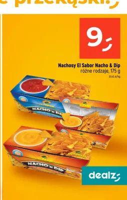 Nachosy El Sabor Nacho 'N Dip z sosem serowym promocja w Dealz