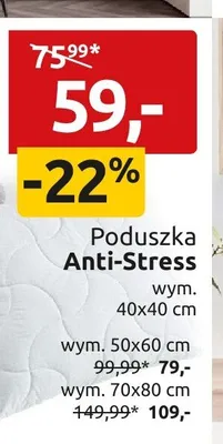 Poduszka Anti-Stress 40x40 cm promocja w Black Red White