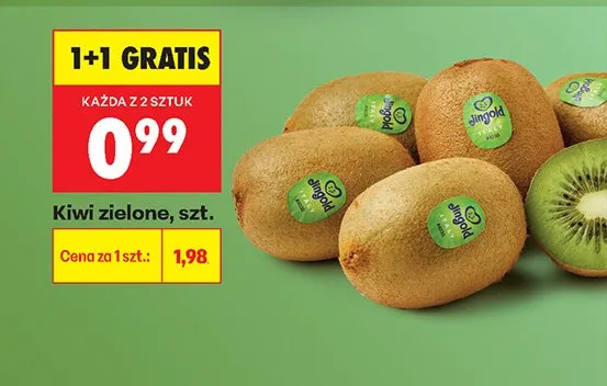 Kiwi zielone 1 szt. promocja w Biedronka