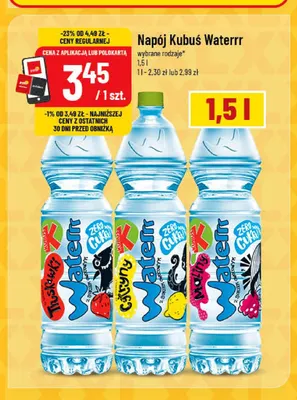 Napój Kubuś Waterrr truskawka promocja w POLOmarket