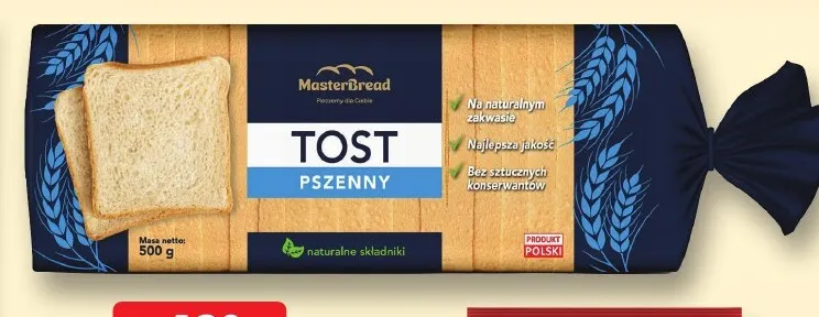 Chleb tostowy pszenny MasterBread promocja w Leclerc