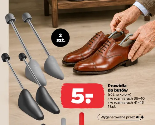 Prawidła do butów promocja w Netto