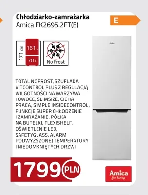Chłodziarko-zamrażarka Amica FK2695,2FT(E) promocja w kakto.pl