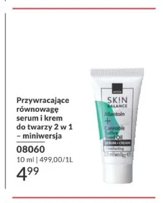 Przywracające równowagę serum i krem do twarzy 2 w 1 - miniwersja Avon promocja w AVON