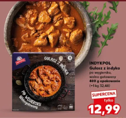 Gulasz z indyka po węgiersku, wolno gotowany promocja w Kaufland
