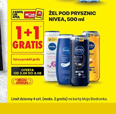 Żel pod prysznic Nivea Creme Care promocja w Biedronka
