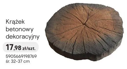 Krążek betonowy dekoracyjny promocja w Castorama