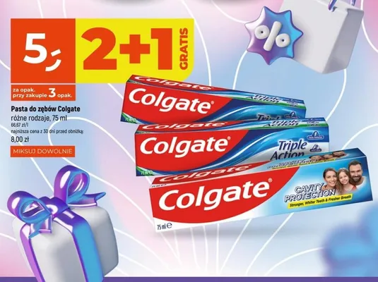 Pasta do zębów Colgate Triple Action promocja w Dealz