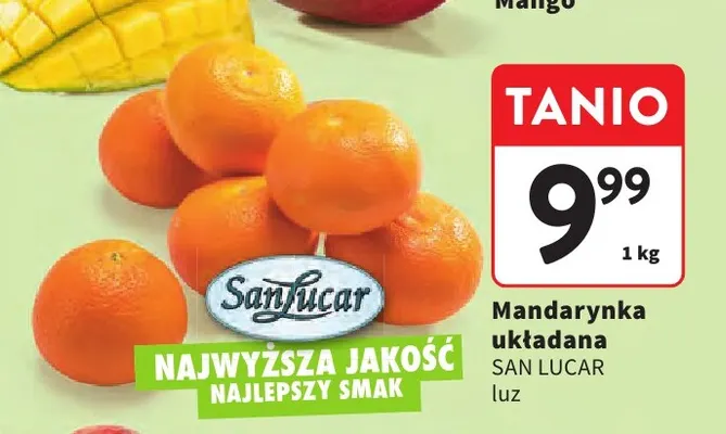 Mandarynki układane San Lucar promocja w Intermarche