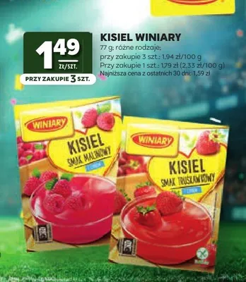 Kisiel o smaku truskawkowym Winiary promocja w Stokrotka