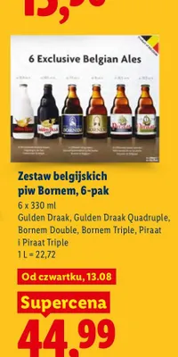Zestaw belgijskich piw Bornem 6-pak promocja w Lidl