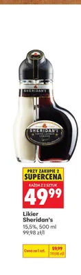 Likier Sheridan's 15,5% promocja w Biedronka