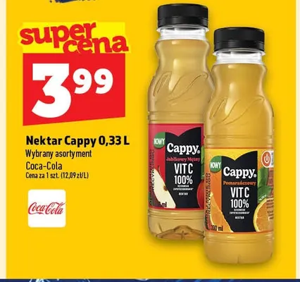 Nektar Cappy jabłkowy mętny promocja w TOPAZ