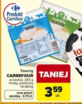 Twaróg w kostce chudy promocja w Carrefour Market