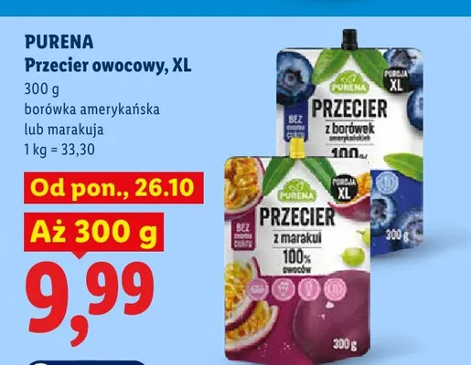 Przecier owocowy XL marakuja Purena promocja w Lidl
