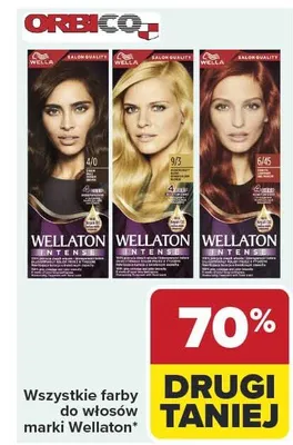 Wszystkie farby do włosów marki Wellaton promocja w Carrefour Market