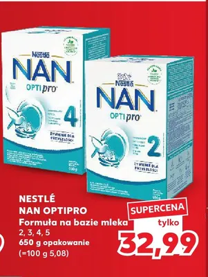 Formuła na bazie mleka NAN Optipro 3 Nestlé promocja w Kaufland