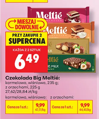 Czekolada Big Meltié karmelowa promocja w Biedronka