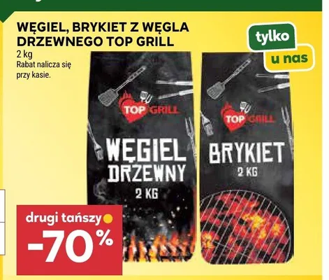 Brykiet z węgla drzewnego Top Grill promocja w Stokrotka