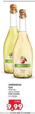 Cydr Cidersecco Rajskie Jabłko promocja w Kaufland