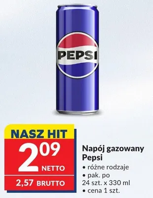 Napój gazowany Pepsi różne rodzaje promocja w Makro