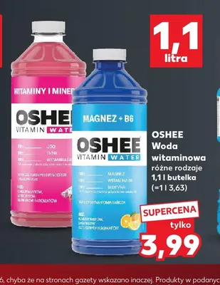 Woda witaminowa Oshee promocja w Kaufland