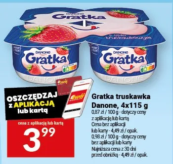 Gratka truskawka Danone promocja w Twój Market