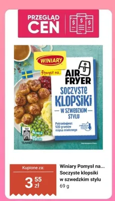 Mieszanka przypraw Pomysł na... Soczyste klopsiki w szwedzkim stylu Winiary promocja w Dino