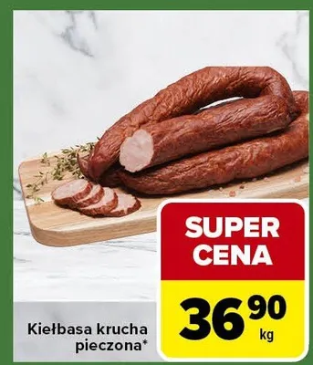 Kiełbasa krucha pieczarska promocja w Carrefour Express